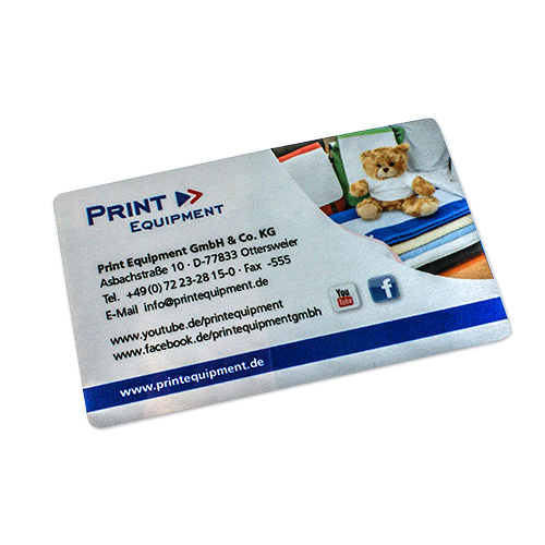 Sublistar® Folien-Visitenkarten, Größe 86 x 55 x 0,2 mm