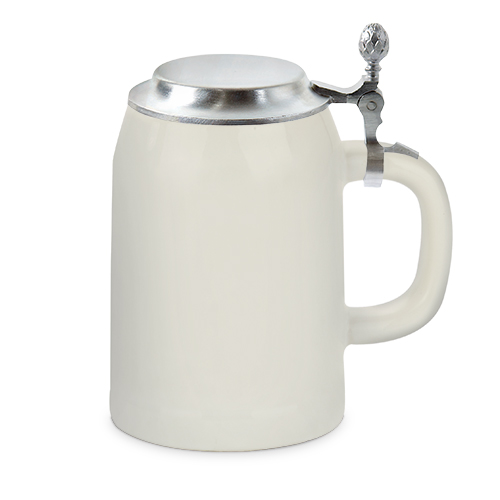 Bierkrug mit Zinndeckel RADLER 500 ml