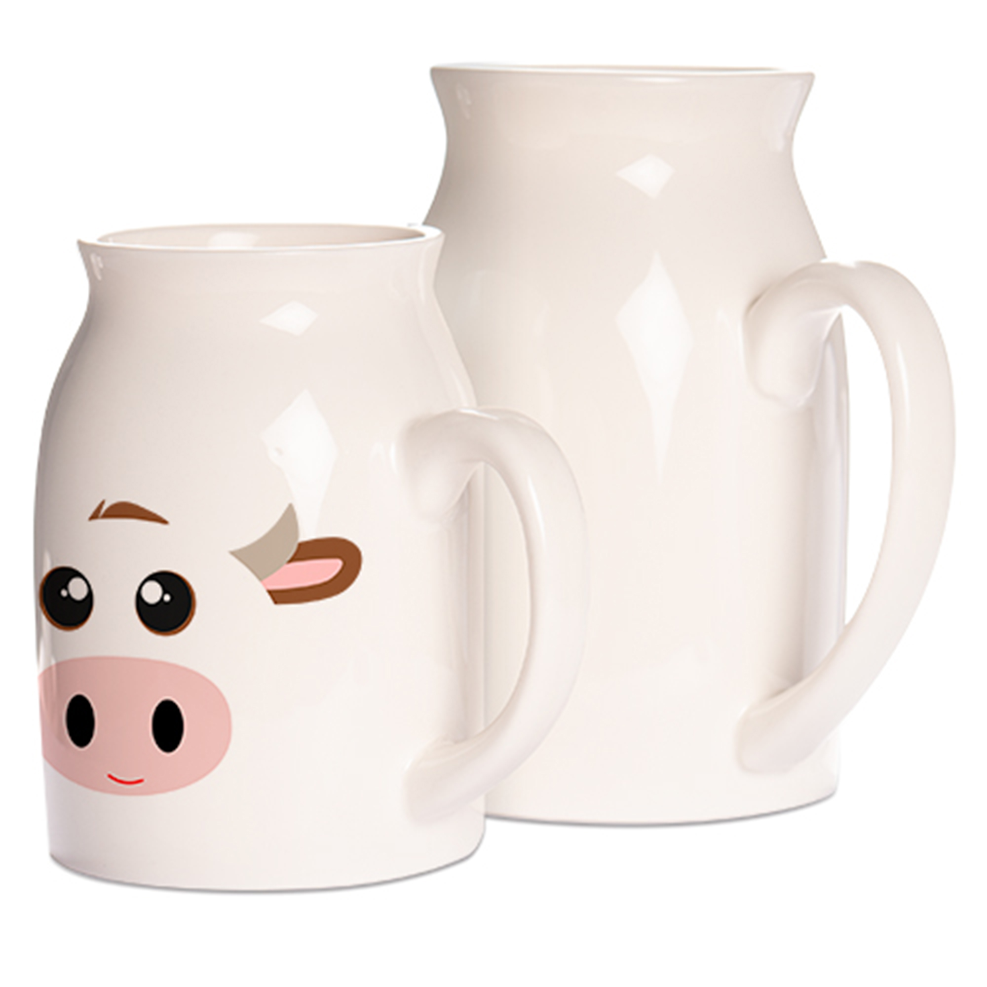 Milchkännchen weiß, Sublistar®-Coating, versch. Größen, einzeln verpackt