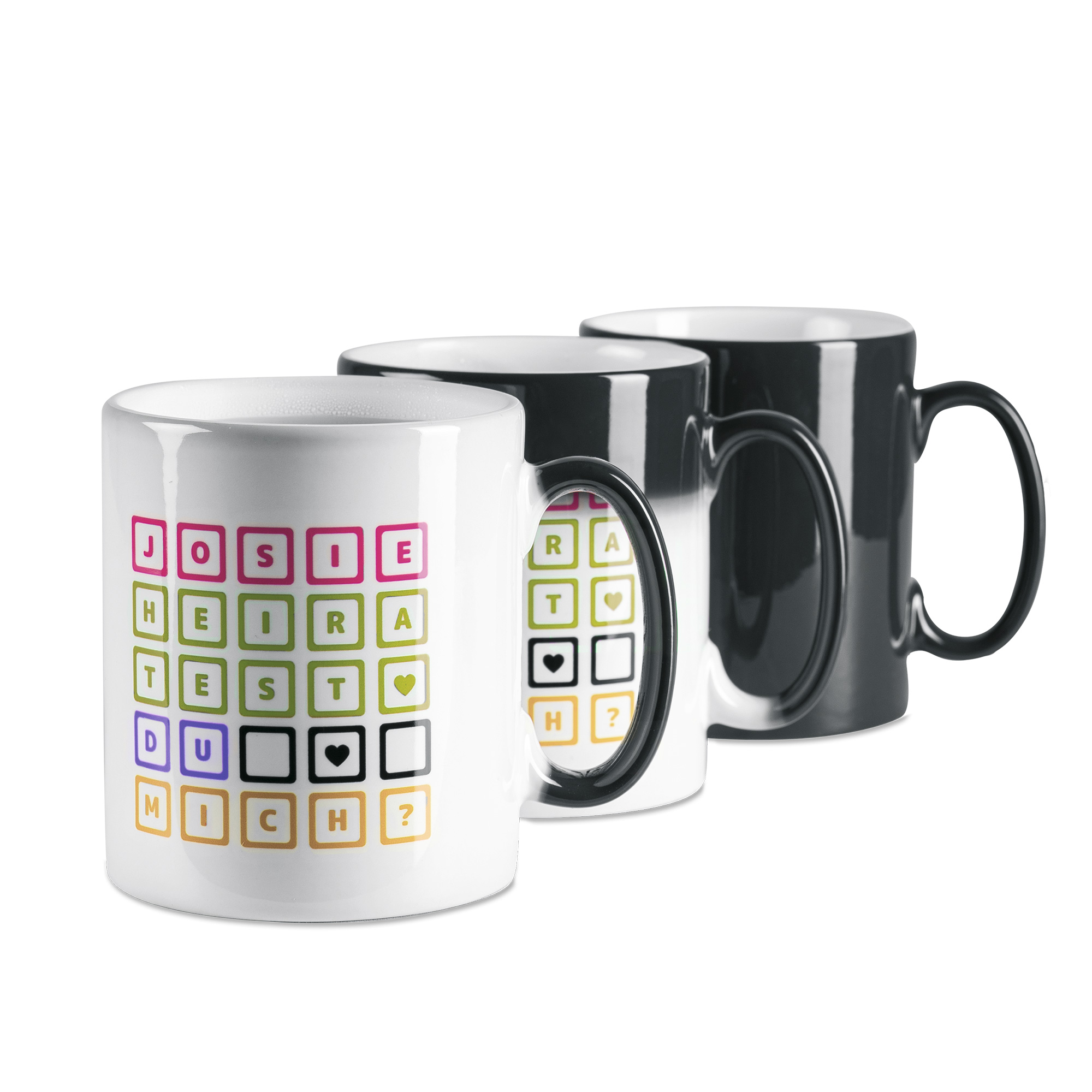 Farbwechseltasse mit Magic-Thermo-Effekt, B-Qualität