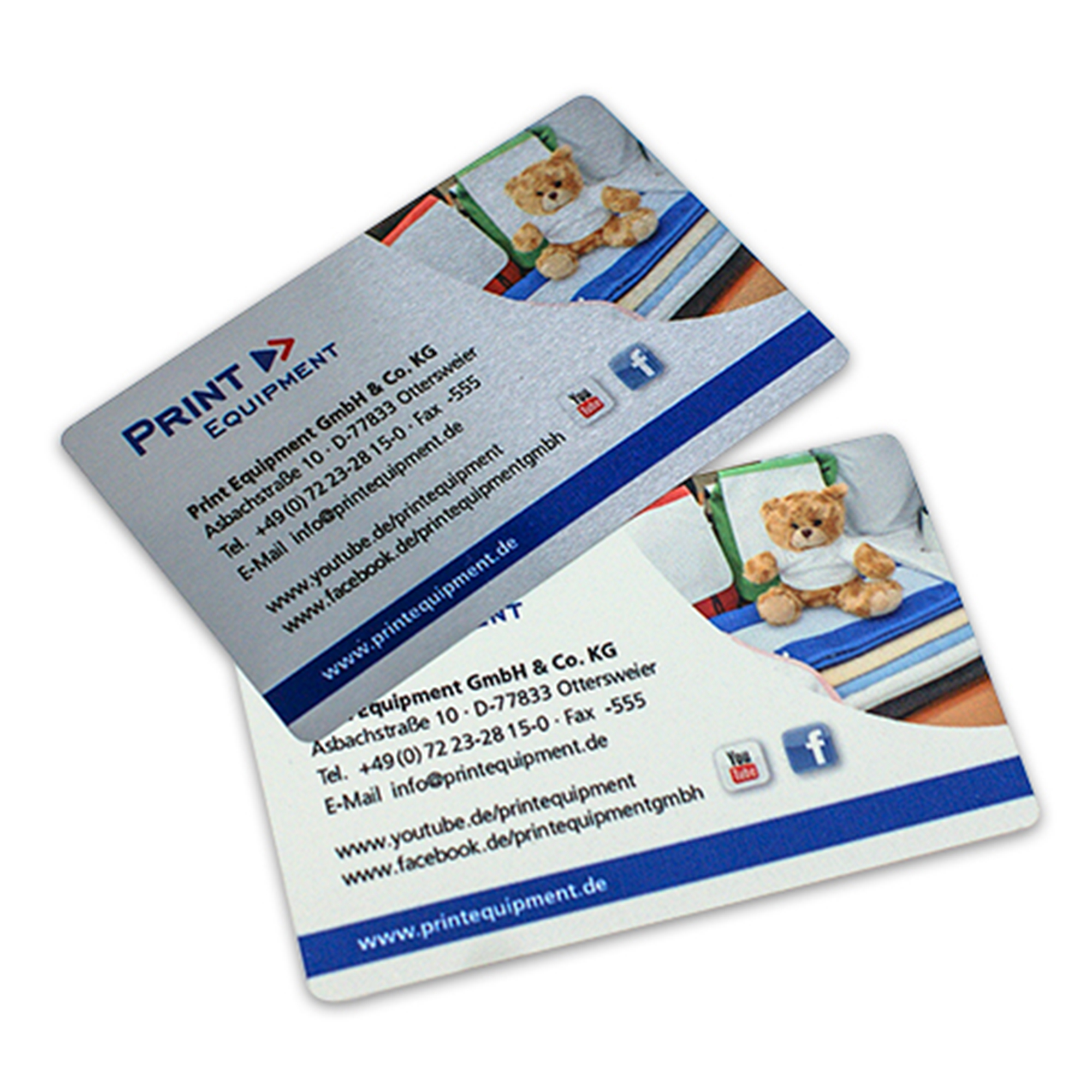 Sublistar® Folien-Visitenkarten, Größe 86 x 55 x 0,2 mm